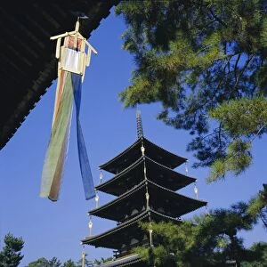 Horyu-ji Temple Pagoda