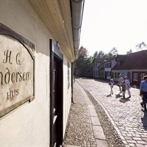 House in Hans Jensens Straede where Hans Christian Andersen grew up, Odense