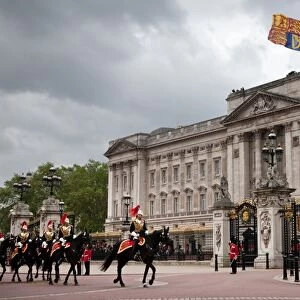 Household Cavalry at the 2012 Trooping the Colour ceremony on the Mall and at Buckingham Palace, London, England, United Kingdom, Europe