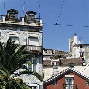 Houses in the Alfama quarter
