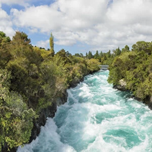 Huka Falls Waterfall, Waikato River, Taupo District, North Island, New Zealand, Pacific