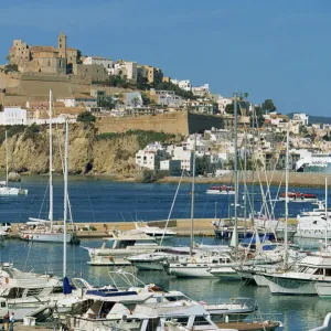 Ibiza Town skyline and marina