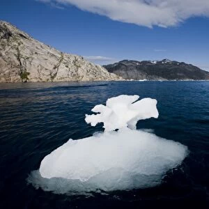 Ice floe, Prince Christian Sund, Greenland, Arctic, Polar Regions