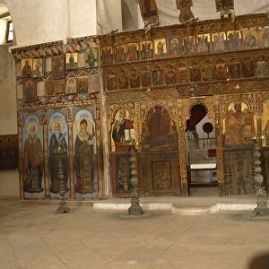 The Iconostasis in the Orthodox Monastery at Manastir-Karpaz, Northern Cyprus