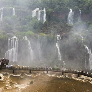 Iguazu Falls (Iguacu Falls) (Cataratas del Iguazu), UNESCO World Heritage Site, seen
