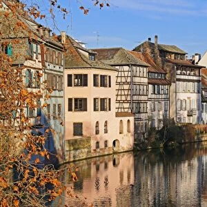Ill River and Quai de la Bruche, old town Petite France, UNESCO World Heritage Site