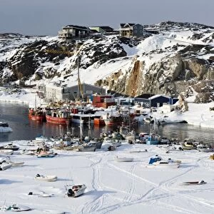 Ilulissat harbour, Greenland, Denmark, Polar Regions