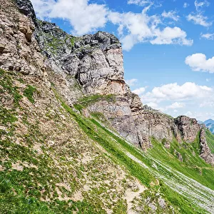 Impressive alpine cliffs of Passo Valtendra (Veglia-to-Devero), Alpe Veglia, Piemonte (Piedmont), Italy, Europe