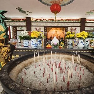 Incense sticks at Thean Hou Chinese Temple, Kuala Lumpur, Malaysia, Southeast Asia, Asia