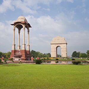 India Gate, 42 metre high, eastern end of the Rajpath, New Delhi, Delhi, India, Asia