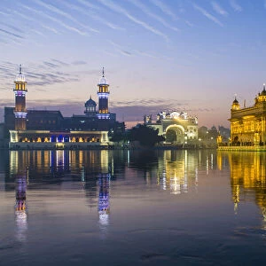 India, Punjab, Amritsar, - Golden Temple, The Harmandir Sahib, Amrit Sagar - lake of Nectar