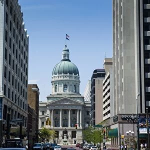 Indiana Statehouse, the State Capitol Building, Indianapolis, Indiana, United States of America, North America