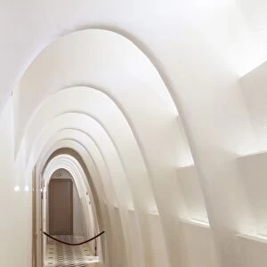 Inside corridor of Casa Batllo, a modernist building by Antoni Gaudi, UNESCO World Heritage Site