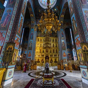 Interior of Abakan Cathedral of the Transfiguration, Abakan, Republic of Khakassia