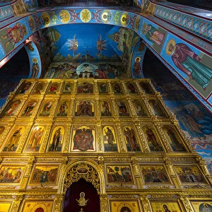 Interior of Abakan Cathedral of the Transfiguration, Abakan, Republic of Khakassia