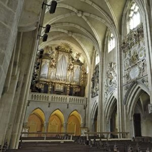 Interior of the Evangelical Cathedral, Sibiu, Transylvania, Romania, Europe