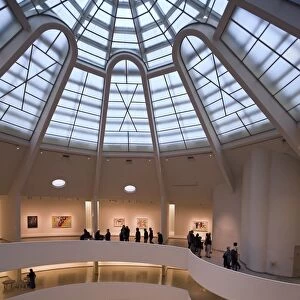Interior of the Guggenheim Museum, New York City, New York, United States of America