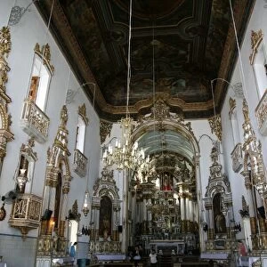 Interior of Igreja Nosso Senhor do Bonfim church, Salvador (Salvador de Bahia), Bahia, Brazil, South America