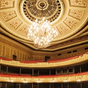Interior of Latvian National Opera Building, Riga, Latvia, Baltic States, Europe