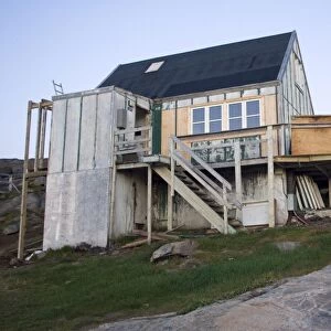 Inuit house, Tasiilaq, East Coast, Greenland, Polar Regions