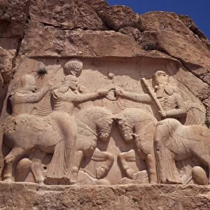 The Investiture of Ardeshir I by the god Ahura Mazda