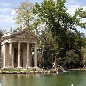 Ionic Temple of Aesculapius, God of Healing, designed by Antonio Asprucci, by an