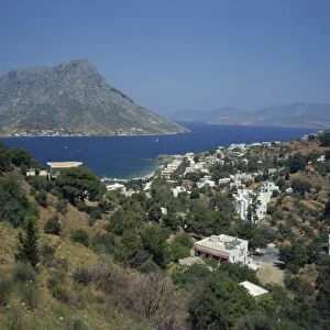 The island of Telendos in Panormos Bay on the island of Kalymnos