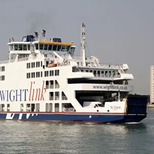 Isle of Wight ferry at Portsmouth, Hampshire, England, United Kingdom, Europe