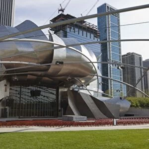Jay Pritzker Pavilion designed by Frank Gehry, Millennium Park, Chicago