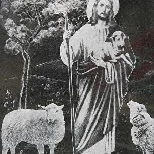 Jesus the Good Shepherd, Bossey, Haute Savoie, France, Europe