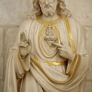 Jesuss sacred heart, Auxerre, Yonne, Burgundy, France, Europe