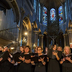 Jewish Choir, Nuit Sacree en l Eglise Saint-Merry, Paris, France, Europe