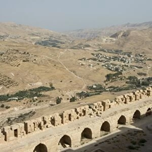 Karak Crusader castle ruins