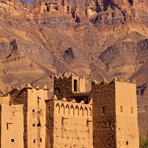 Kasbah at Tamnougalt, Morocco, North Africa, Africa