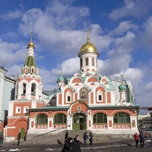 Kazansky Cathedral, Red Square, UNESCO World Heritage Site, Moscow, Russia, Europe