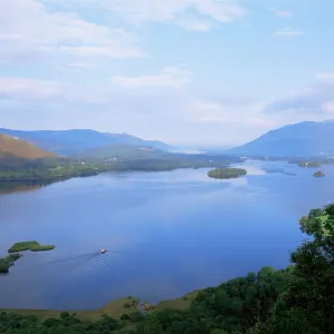 Keswick and Derwent Water from Surprise View, Lake District National Park