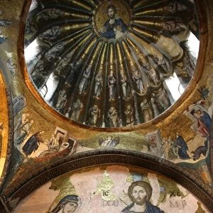 The Khalke Jesus mosaic, Chora Church Museum, Istanbul, Turkey, Europe