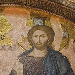 Khalke Jesus mosaic, Church of the Holy Saviour in Chora (Kariye Camii), Istanbul, Turkey, Europe