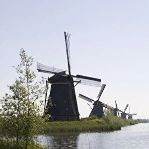 Kinderdijk windmills, UNESCO World Heritage Site, Holland, Europe