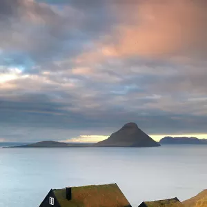 Kirkjubour Village, Streymoy, Faroe Islands, Denmark, Europe
