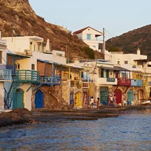 Klima, old fishing village, Milos Island, Cyclades Islands, Greek Islands