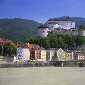 Kufstein and the castle, Tirol (Tyrol), Austria, Europe