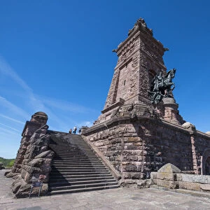 Kyffhaeuser Monument, Barbarossa monument, Thuringia, Germany, Europe