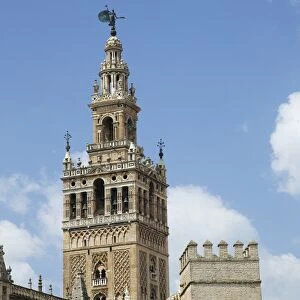 La Giralda, bell tower, Seville Cathedral, UNESCO World Heritage Site, Seville, Andalucia