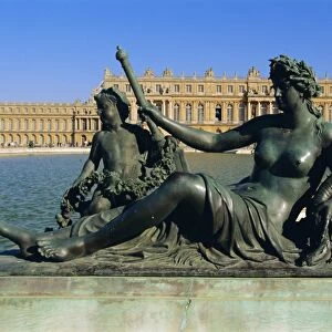 La Marne River statue, Parterre d Eau, Chateau de Versailles, Versailles