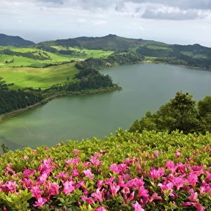 Lagoa das Furnas crater in Furnas, San Miguel, Azores, Portugal, Europe