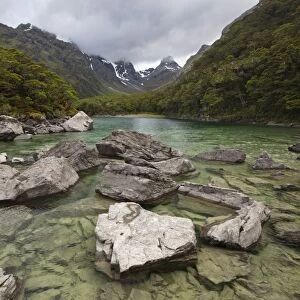Lake Mackenzie, Routeburn Track, Fiordland National Park, UNESCO World Heritage Site, South Island, New Zealand, Pacific