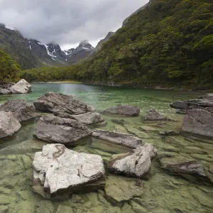 Lake Mackenzie, Routeburn Track, Fiordland National Park, UNESCO World Heritage Site, South Island, New Zealand, Pacific