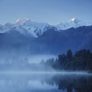 Lake Matheson, Mount Tasman and Mount Cook, Westland Tai Poutini National Park