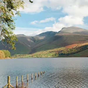 Lake Wastwater with Scafell Pike 3210ft, and Scafell 3161ft, Wasdale Valley